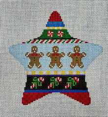 5772 Gingerbread Stripe Star