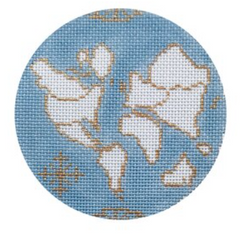 18H-B Atlas Round - Light Blue on 18 Mesh