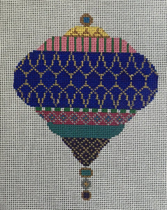 KWNG04B Blue and Pink Ornament