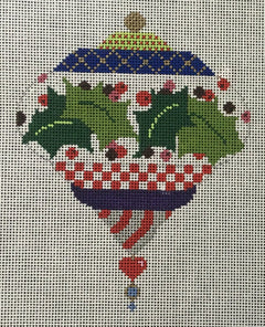 KWNG04C Holly and Berries Ornament
