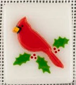 Beau Verre Christmas Cardinal Needle Minder
