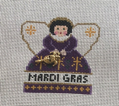 PP999BD Mardi Gras Mini Angel