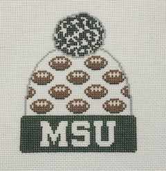 H-764 Michigan State University Football Beanie