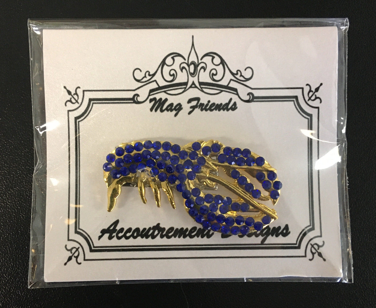 Blue Crystal Lobster Needle Minder