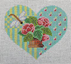 CO78 Floral Bouquet and Dragonfly Heart