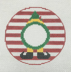 RD137 Boy Elf Monogram Round