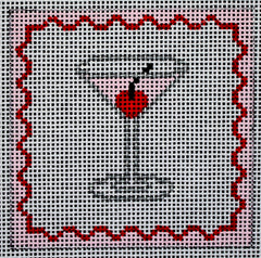CTR231 Pink Lady with Cherry Coaster