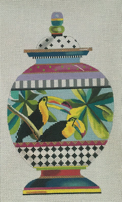 MC466 Two Toucan Vase