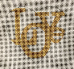 H-011 Love Gold Heart