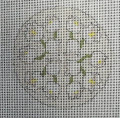 TSS-169 White Flowers Coaster