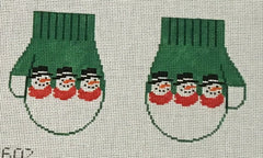 CO602 Snowman Mittens - Green