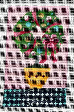 B-330A Christmas Wreath Topiary