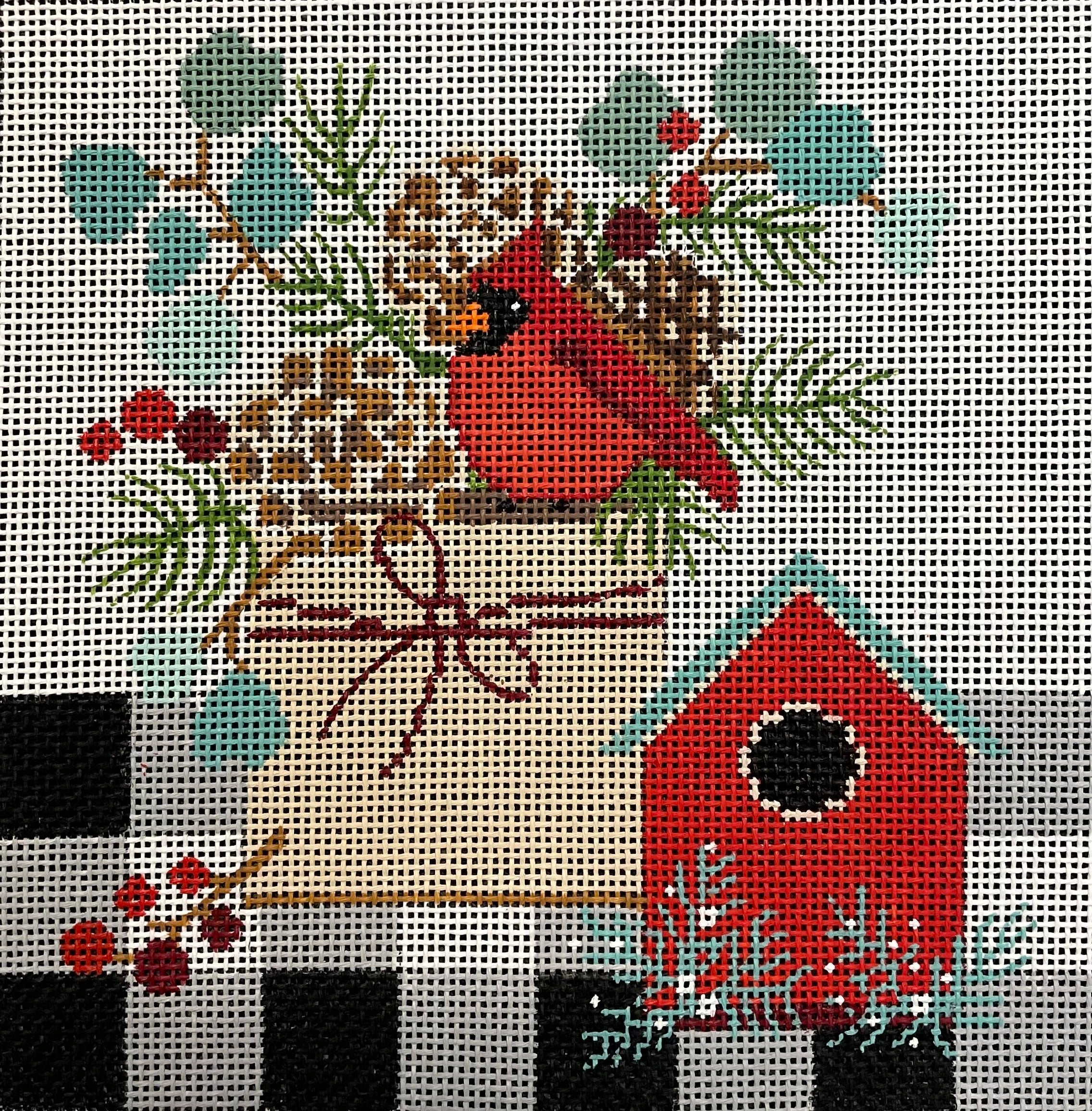 AL-051 -18 Buffalo Check Cardinal - 18 mesh