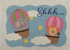 BB32 Shhh... Baby Sleeping Sign - Pink