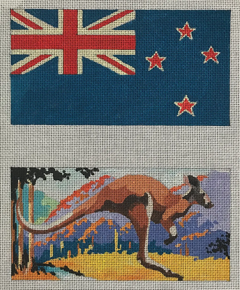 EY233 New Zealand Kangaroo Eyeglass Case