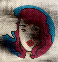IN313 Girl with Speech Bubble