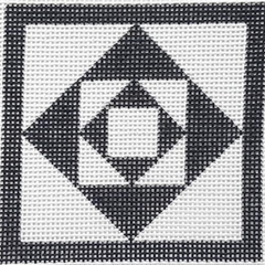 ZE656 Black and White Boxes Square