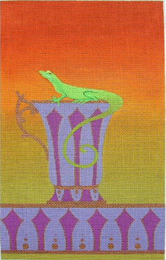 ZE452 Lizard on a Tea Cup