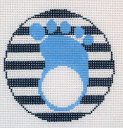 RD099B Footprint Monogram Round - Blue