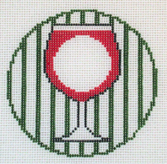 RD120 Wine Monogram Round