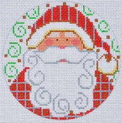CH-326 Santa with Checkers Ornament