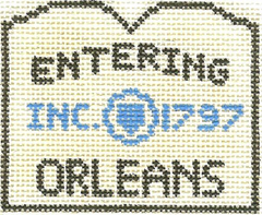 581 Entering Orleans Sign