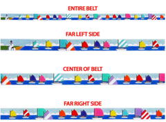256 Rainbow Sailboat Fleet Belt