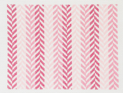 IKS1064 Herringbone Clutch - Pink