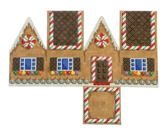 NTGts385 Chocolate Roof Gingerbread Cottage