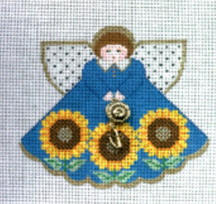 PP996DR Sunflowers on Blue Angel