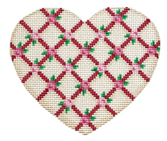 HE1021 Rosebud Lattice Heart