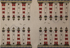 TTAG120-13 Lighthouse Backgammon Board