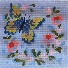 AC116 Vanessa Wreath with Butterfly