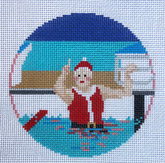 AOK135 Sporty Mrs. Claus - Swimming