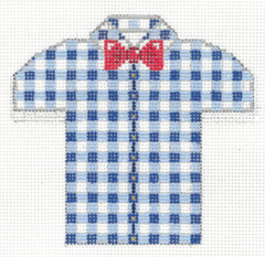 XO-221B Men's Shirt - Blue and White Gingham