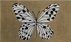 CL054 Butterfly On Gold Clutch