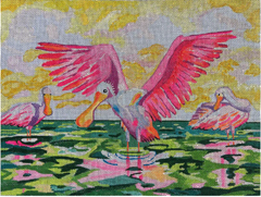 EN49 Spoonbills