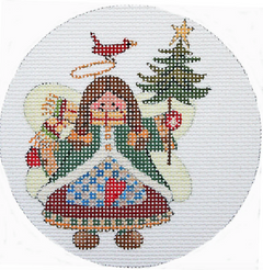 JS806 Christmas Plaid Angel