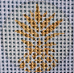 TS055 Pineapple 3" Round - White