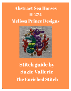 H274 Abstract Seahorses Stitch Guide