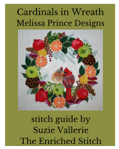 B375 Cardinal Wreath Stitch Guide