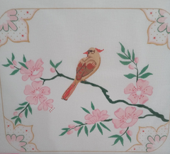 PL-122 Asian Cardinal in Dogwood