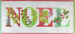 JAM-PL-02 Noel with Greenery on White