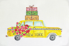 LB NYC Cab with Suitcases