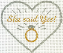 OM-432 "She Said Yes!" Mini Heart