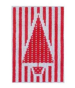 ST-C525 Red and White Tree - Stripes