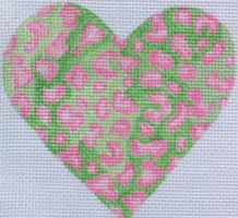 OM-12 Mottled Cheetah mini Heart