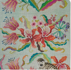 AN542 Monkey Floral Trifold CLutch