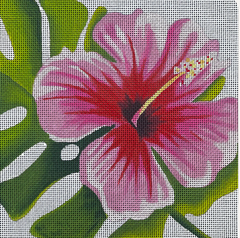FF240 Palm Leaf and Flower