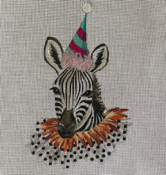 HBD007 Birthday Zebra Head